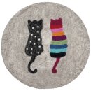 Filzsitzkissen 36 cm Zwei Katzen
