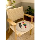 Filzsitzkissen 36 cm Zwei Katzen