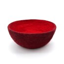 Filzkorb zweifarbig rund dahlienrot 22 cm