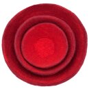 Felted Basket One Tome 22cm dahlia red