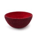 Filzkorb zweifarbig rund dahlienrot 16 cm