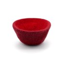 Filzkorb zweifarbig rund dahlienrot 11 cm