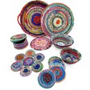 Upcycle 59 Sari Topfuntersetzer rund 20 cm