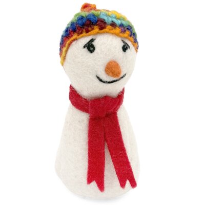 Egg Cozy Snowman w. multicol. Beanie