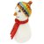 Egg Cozy Snowman w. multicol. Beanie