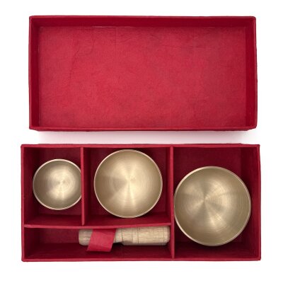 Klangschalen Mini - 3er Set mit Box