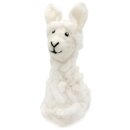 Eierwärmer Lama Alpaka wollweiß
