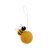 Key Chain Feltball with Bee, yellow