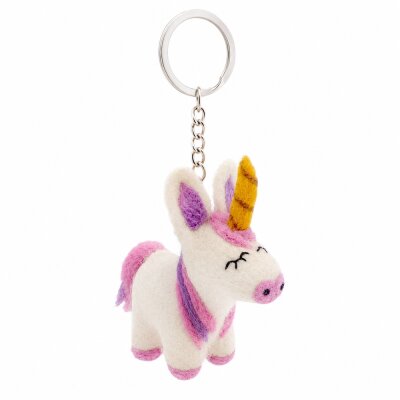 Schlüsselanhänger Einhorn pink