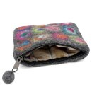 Felted Purse Double Dots 15 x 12 cm