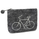 Felted Purse Bicycle 15 x 12 cm
