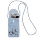 Handytasche Fahrrad 10 x 18 cm anthrazit melange
