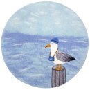 Filzsitzkissen Fischermöwe am Meer