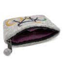 Filzbeutel Farbiges Fahrrad 15 x 12 cm