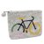 Filzbeutel Farbiges Fahrrad 15 x 12 cm