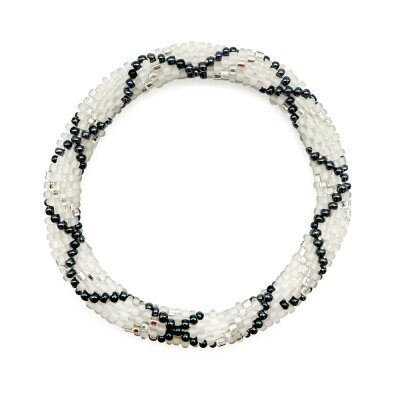 Rocailles Perlen Armband White Snake