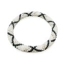 Rocailles Perlen Armband White Snake