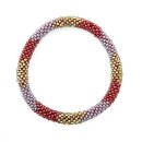 Rocailles Perlen Armband Pink Glow