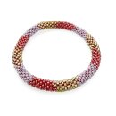 Rocailles Perlen Armband Pink Glow