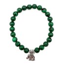 Halbedelstein Armband 8 mm Malachit