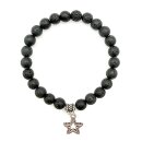 Perlen-Armband 8 mm Lavastein