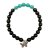 Perlen-Armband 8 mm Shaligram & Türkiser Howlith