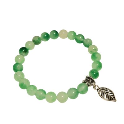 Halbedelstein Armband 8 mm Jade