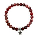 Halbedelstein Armband 8 mm Blassroter Jaspis