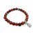 Halbedelstein Armband 8 mm Fluorit-Mix Ocker