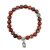 Halbedelstein Armband 8 mm Fluorit-Mix Ocker