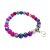 Halbedelstein Armband 8 mm Fluorit-Mix Pink