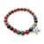 Halbedelstein Armband 8 mm Amazonit-Mix Purpur