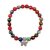 Halbedelstein Armband 8 mm Amazonit-Mix Purpur