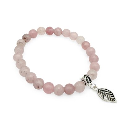 Halbedelstein Armband 8 mm Rosa Quarz