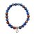 Halbedelstein Armband 8 mm Lapislazuli-Mix Sandbraun