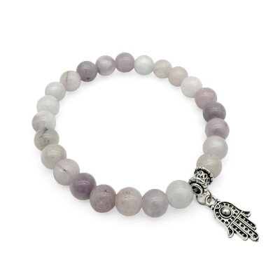 Halbedelstein Armband 8 mm Heller Quarz