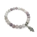 Halbedelstein Armband 8 mm Heller Quarz