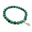 Halbedelstein Armband 8 mm Grüner Howlith