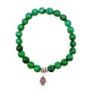 Halbedelstein Armband 8 mm Grüner Howlith