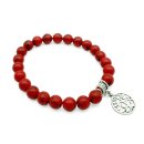 Halbedelstein Armband 8 mm Roter Howlith