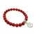 Halbedelstein Armband 8 mm Roter Howlith