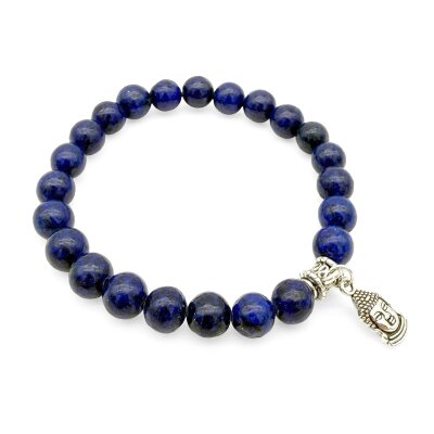 Halbedelstein Armband 8 mm Lapis Lazuli