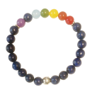 Halbedelstein Armband 8 mm Lapis Lazuli & Chakra