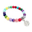 Halbedelstein Armband 8 mm Perlen-Mix