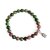 Halbedelstein Armband 8 mm Rot-Grüner Smaragd