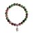 Halbedelstein Armband 8 mm Rot-Grüner Smaragd