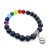 Perlen-Armband 8 mm Lavastein & Chakra
