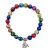 Halbedelstein Armband 8 mm Bunter Jaspis