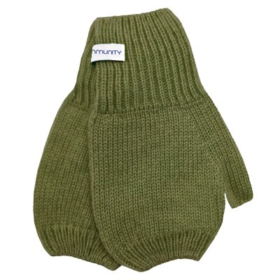 Cashmere Hand Warmer olive green
