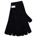Cashmere Gloves rib-knit ink black